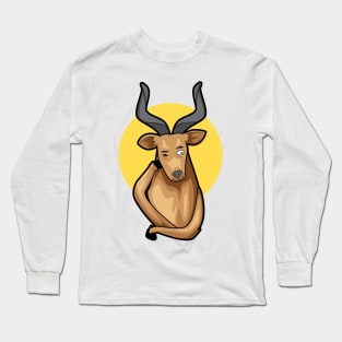 Winking Kudu Art Long Sleeve T-Shirt